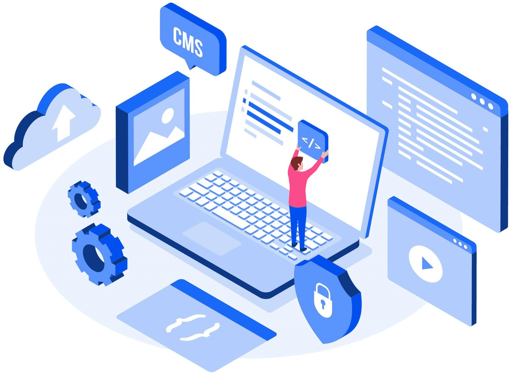Software development illustration
