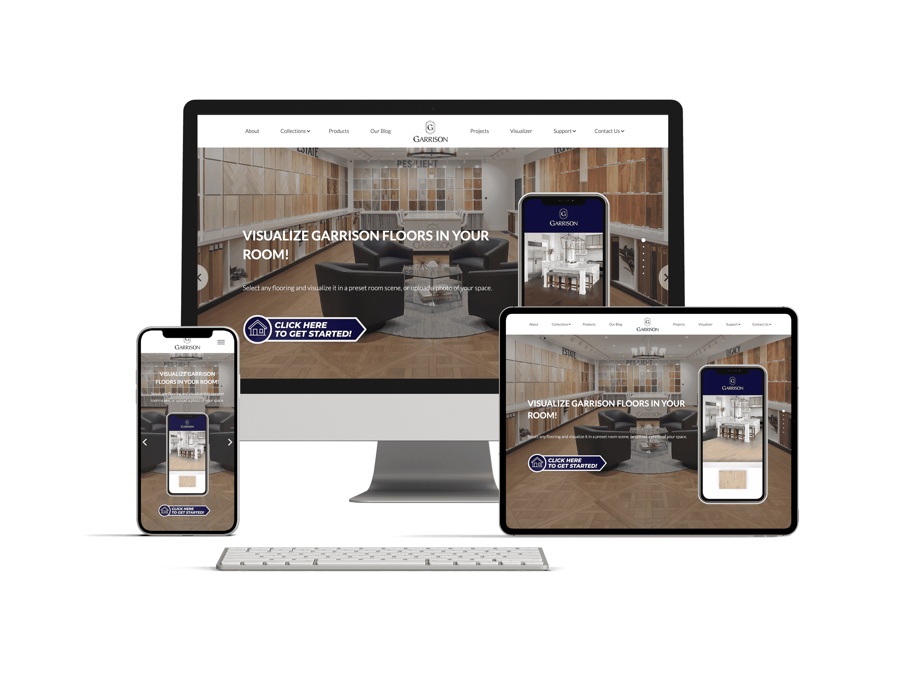 Garrison Collection Website developed by EZ Digital Marketing Agencyite